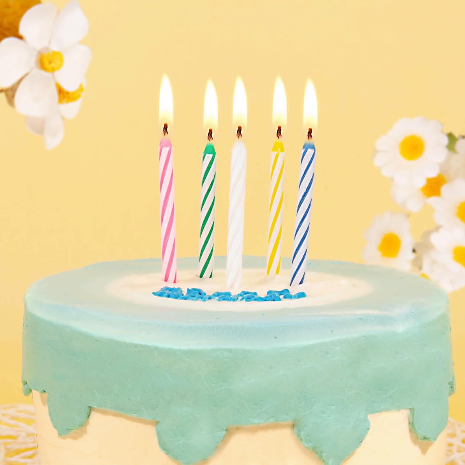 PHD CAKE 288-Count Multicolored Spiral Birthday Candle, Birthday Candles for Cake, Cupcake Candles, Party Celebration - Image 2