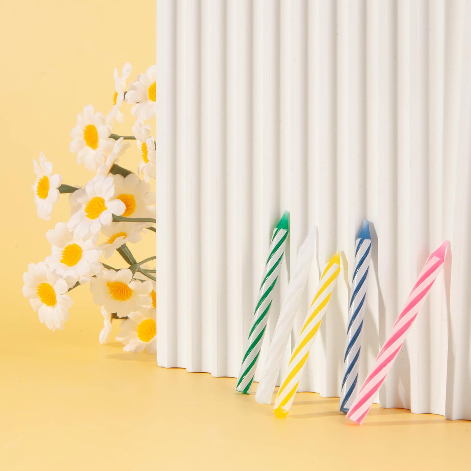 PHD CAKE 288-Count Multicolored Spiral Birthday Candle, Birthday Candles for Cake, Cupcake Candles, Party Celebration - Image 4