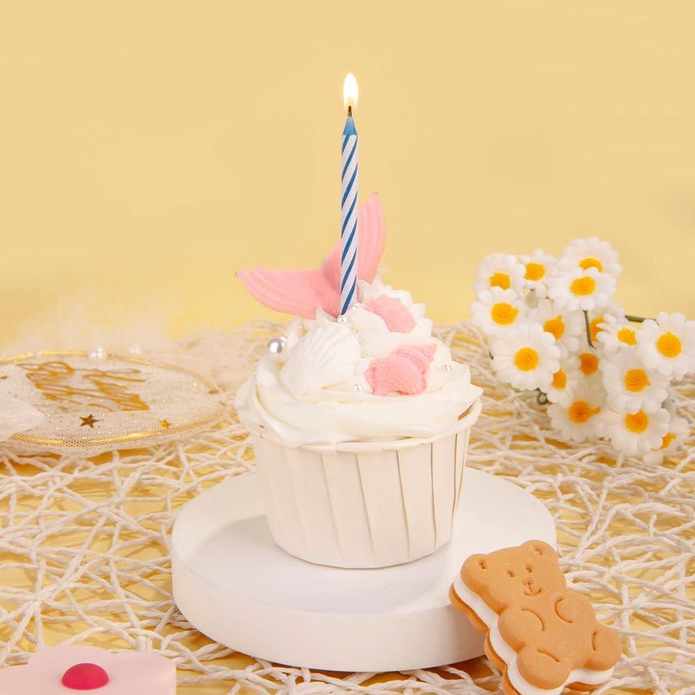 PHD CAKE 288-Count Multicolored Spiral Birthday Candle, Birthday Candles for Cake, Cupcake Candles, Party Celebration - Image 5